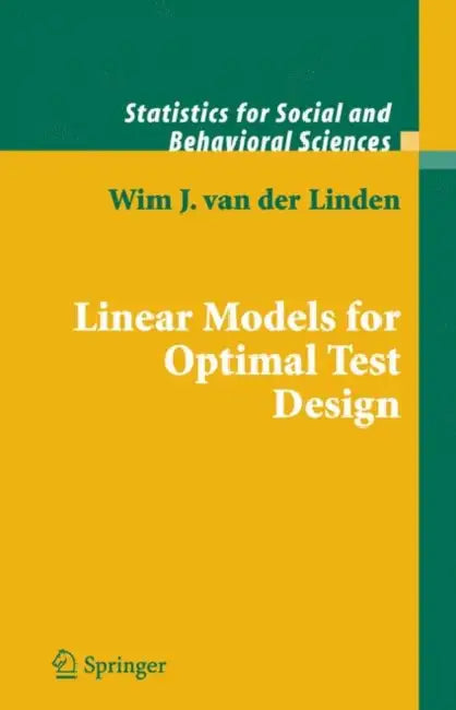 Buy Linear Models for Optimal Test Design (English, Wim J. Van Der Linden) — BookShops.in