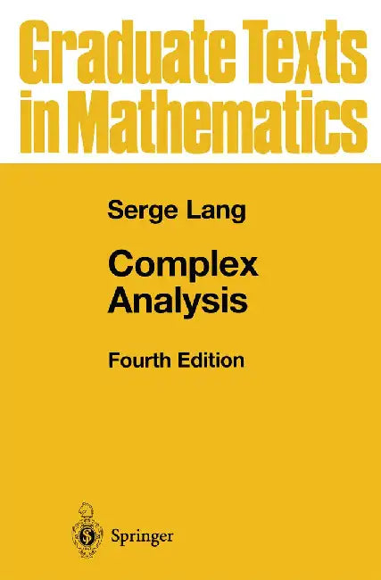 Complex Analysis (English, Serge Lang)