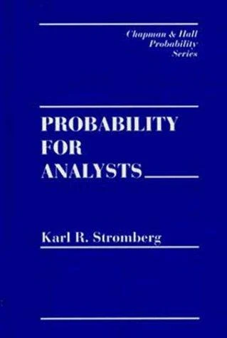 Buy Probability for Analysts (English, Stromberg Karl) — BookShops.in
