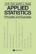Buy Applied Statistics - Principles and Examples (English, D. R. Cox) — BookShops.in