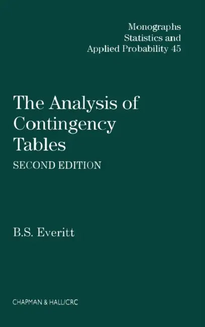 Buy The Analysis of Contingency Tables (English, Brian S. Everitt) — BookShops.in
