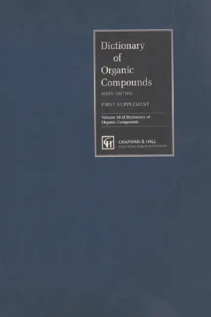 Buy Dictionary of Organic Compounds, Supplement 1 (English, Buckingham John | Fiona MacDonald) — BookShops.in