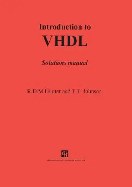 Buy Introduction to VHDL (English, R. D. Hunter) — BookShops.in