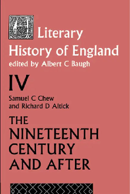 Buy A Literary History of England Vol. 4 (English, A. Baugh) β BookShops.in