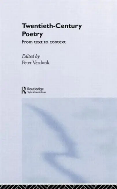 Buy Twentieth-Century Poetry (English, Peter Verdonk) — BookShops.in