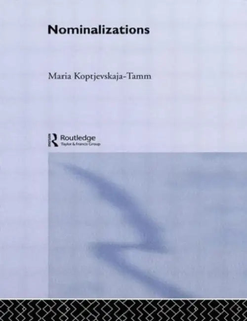 Buy Nominalizations (English, Maria Koptjevskaja-Tamm) — BookShops.in