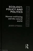 Buy Ecology, Policy and Politics (English, John O'Neill) — BookShops.in