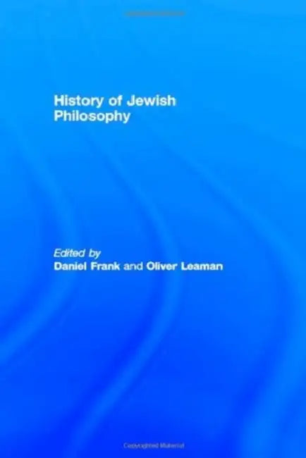 Buy History of Jewish Philosophy (English, Frank Daniel | Oliver Leaman) — BookShops.in