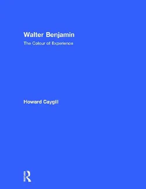 Buy Walter Benjamin (English, Caygill Howard) — BookShops.in