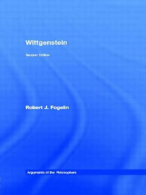 Buy Wittgenstein (English, Fogelin Robert J.) — BookShops.in