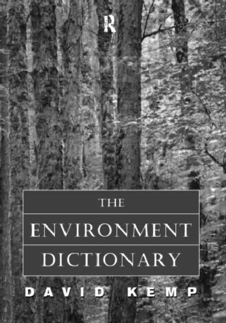 Buy The Environment Dictionary (English, David Kemp) — BookShops.in