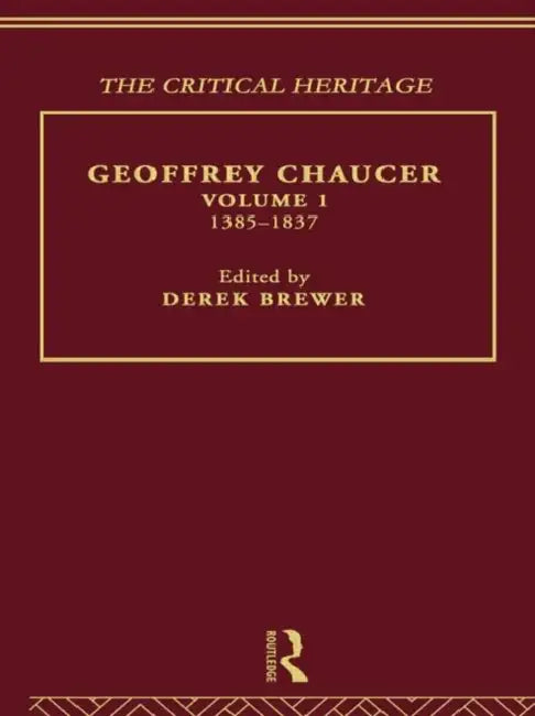 Buy Geoffrey Chaucer (English, Brewer Derek) — BookShops.in