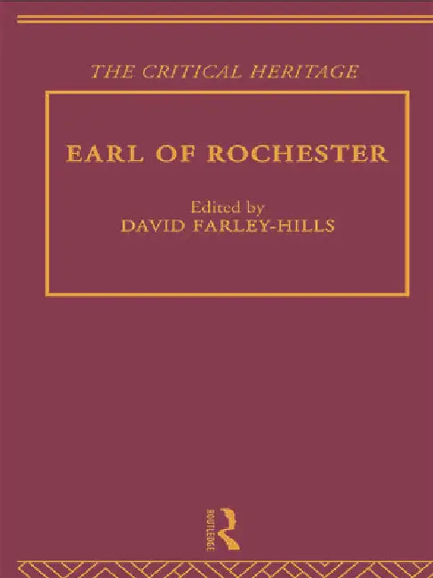 Buy Earl of Rochester (English, Farley-Hills David) — BookShops.in
