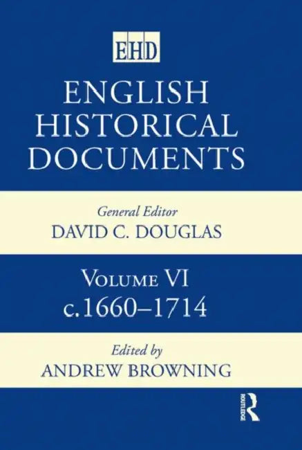 Buy English Historical Documents (English, Browning Andrew) — BookShops.in