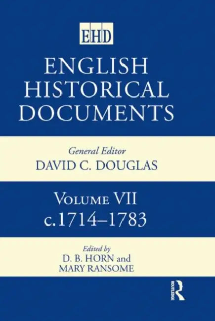 Buy English Historical Documents (English, Horn D.B.) — BookShops.in