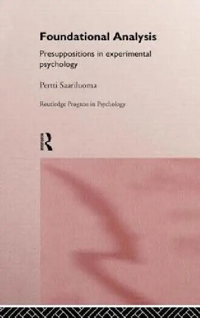 Buy Foundational Analysis (English, Pertti Saariluoma) — BookShops.in