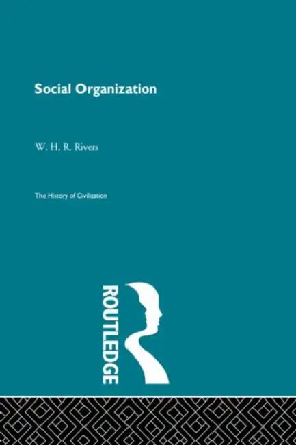 Buy Social Organization (English, Perry W.J.) — BookShops.in