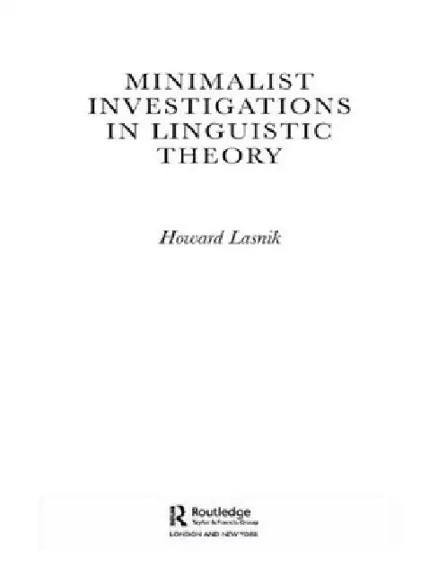 Buy Minimalist Investigations in Linguistic Theory (English, Howard Lasnik) — BookShops.in