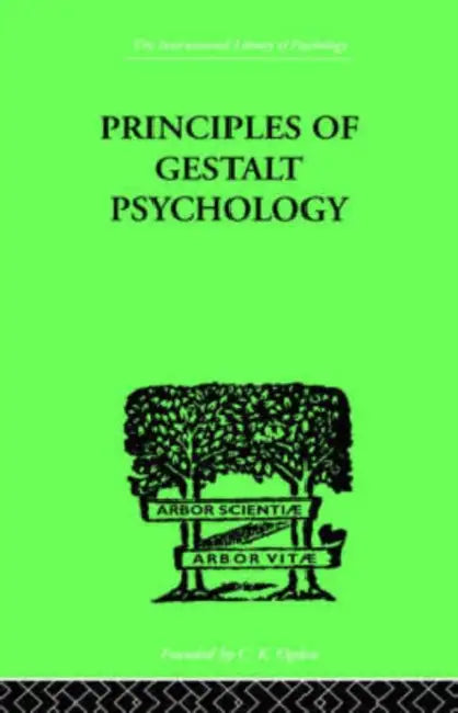 Buy Principles of Gestalt Psychology (English, Kurt Koffka) — BookShops.in