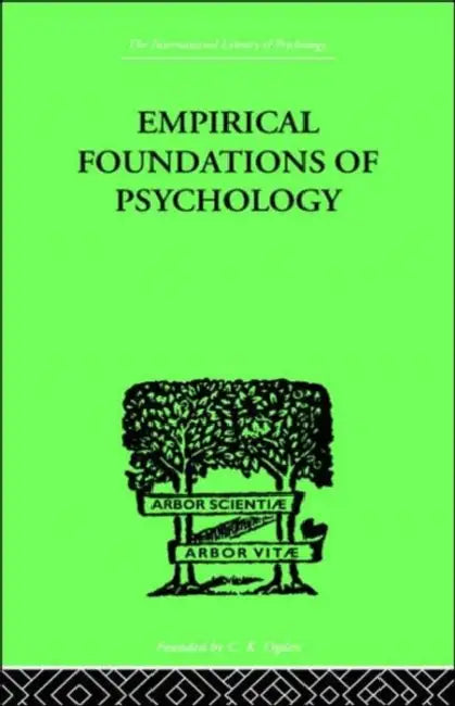 Buy Empirical Foundations Of Psychology (English, Pronko N H, amp; Bowles) — BookShops.in