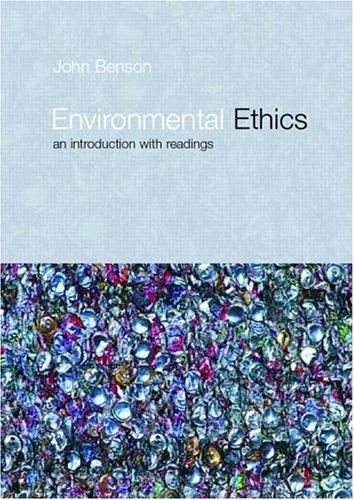 Buy Environmental Ethics (English, John Benson) — BookShops.in