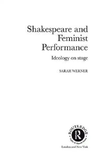 Buy Shakespeare and Feminist Performance (English, Sarah Werner) — BookShops.in