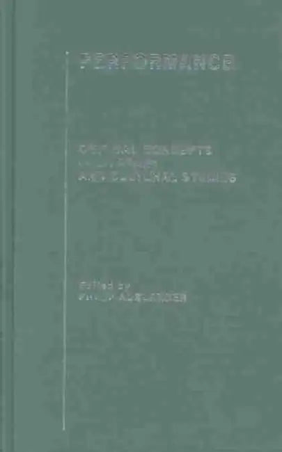 Buy Performance (English, Philip Auslander) β BookShops.in