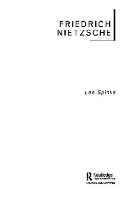 Buy Friedrich Nietzsche (English, Lee Spinks) — BookShops.in