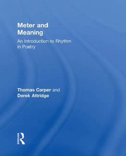 Buy Meter and Meaning (English, Thomas Carper) — BookShops.in