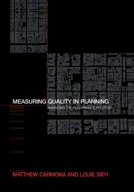 Buy Measuring Quality in Planning (English, Matthew Carmona) — BookShops.in
