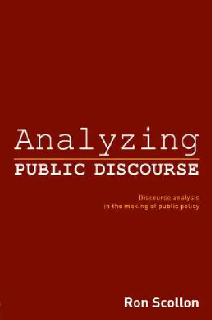 Buy Analyzing Public Discourse (English, Ron Scollon) — BookShops.in