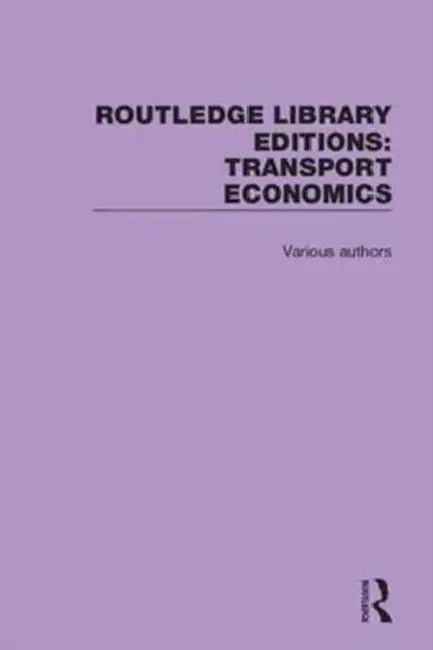 Buy Transport Economics (English) — BookShops.in