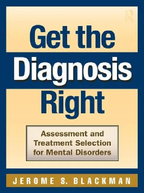Buy Get the Diagnosis Right (English, Jerome S. Blackman) — BookShops.in