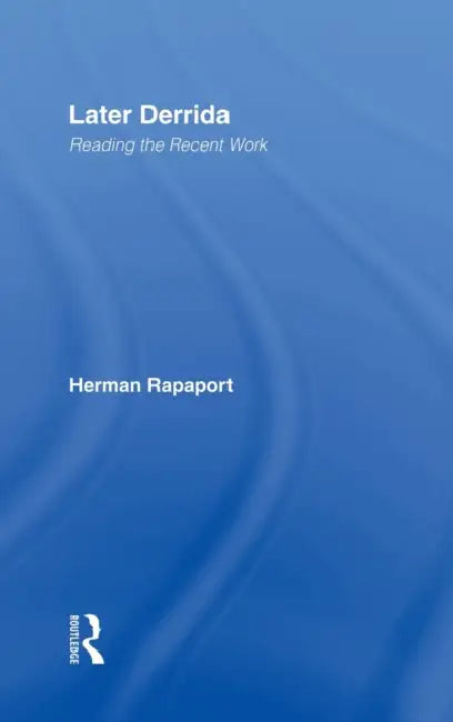 Buy Later Derrida (English, Herman Rapaport) — BookShops.in