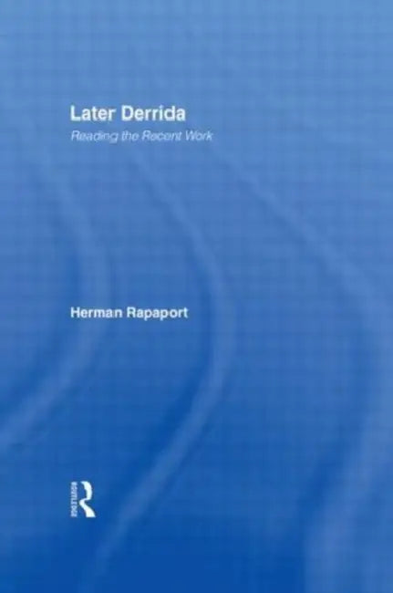 Buy Later Derrida (English, Herman Rapaport) — BookShops.in