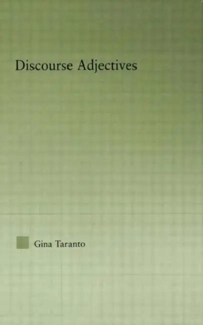 Buy Discourse Adjectives (English, Gina Taranto) — BookShops.in