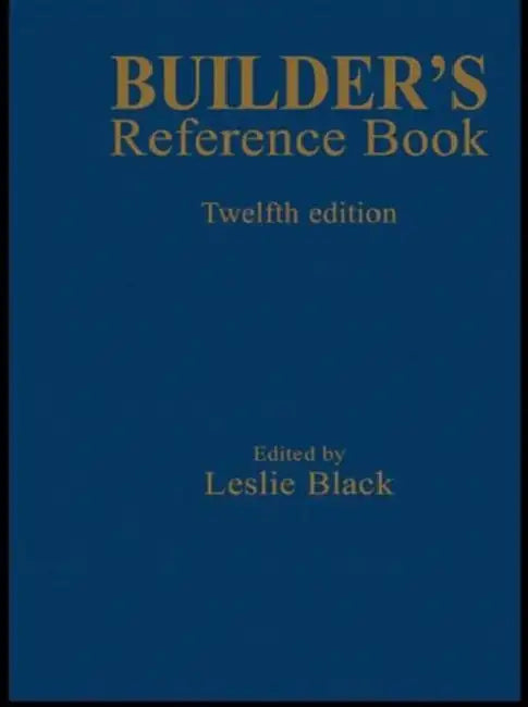 Buy Builder's Reference Book (English, Leslie Black) — BookShops.in