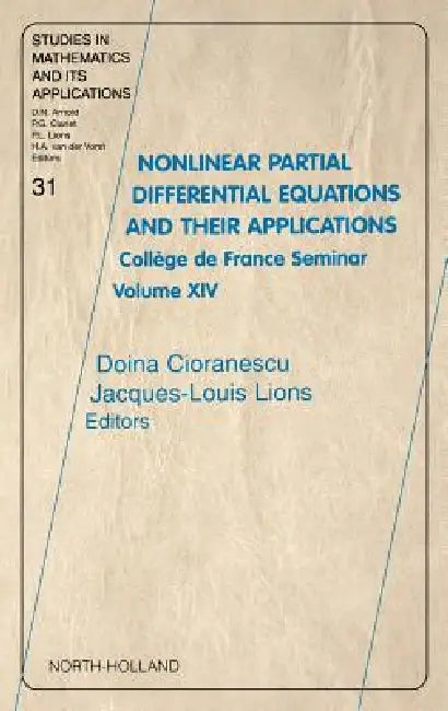 Buy Nonlinear Partial Differential Equations and Their Applications (English, Doina Cioranescu | Jaques-Louis Lions) — BookShops.in