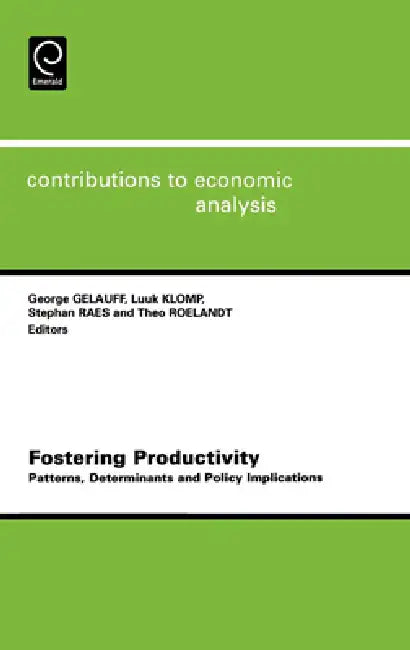 Buy Fostering Productivity (English, George Gelauff | Luke Klomp) — BookShops.in