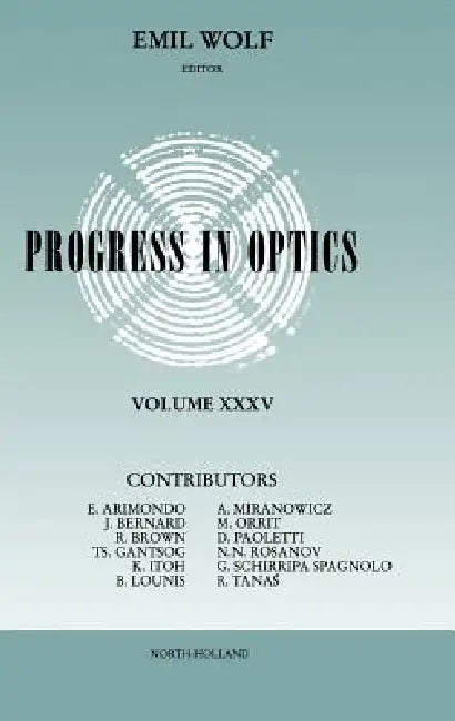 Buy Progress in Optics (English, Emil Wolf) — BookShops.in