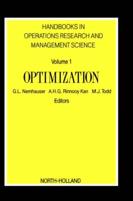 Buy Optimization (English, George L. Nemhauser) — BookShops.in
