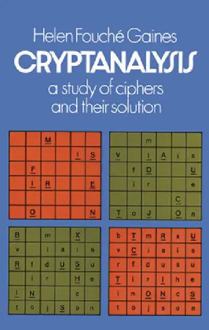 Buy Cryptanalysis (English, Helen F. Gaines) — BookShops.in