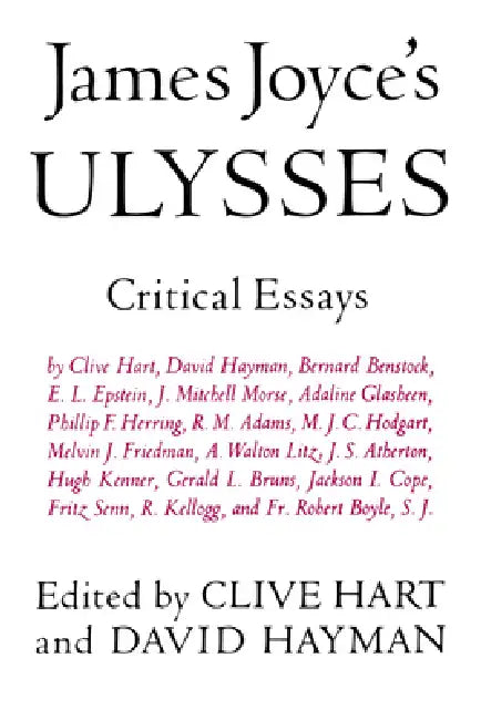 Buy James Joyce's Ulysses (English, Clive Hart | David Hayman) — BookShops.in