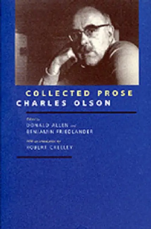 Collected Prose by Charles Olson – Hardcover Book Cover view 2