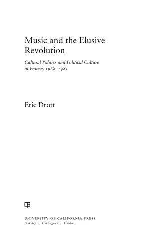 Buy Music and the Elusive Revolution (English, Eric Drott) β BookShops.in