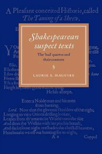 Buy Shakespearean Suspect Texts (English, Laurie E. Maguire) — BookShops.in