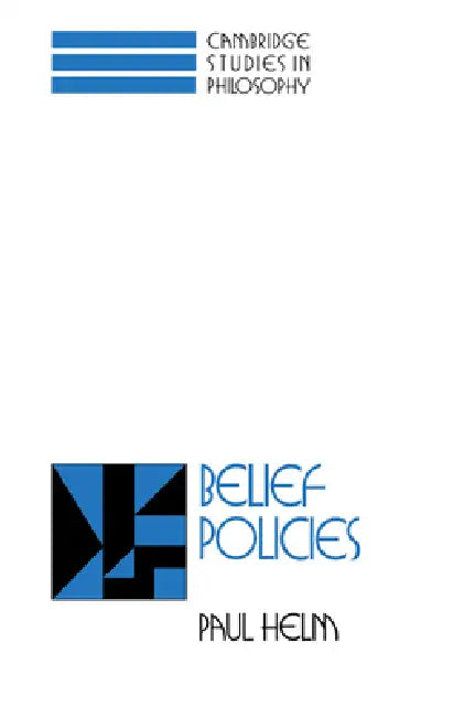 Buy Belief Policies (English, Paul Helm) — BookShops.in