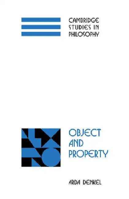 Buy Object and Property (English, Arda Denkel) — BookShops.in