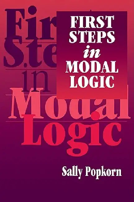 Buy First Steps in Modal Logic (English, Sally Popkorn) — BookShops.in