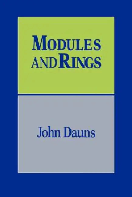 Buy Modules and Rings (English, John Dauns) — BookShops.in
